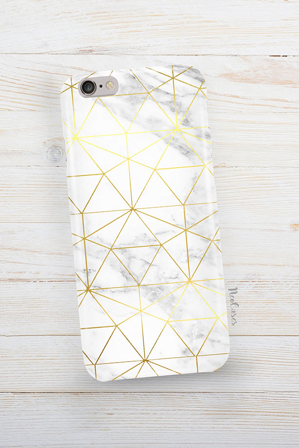 gold marble case